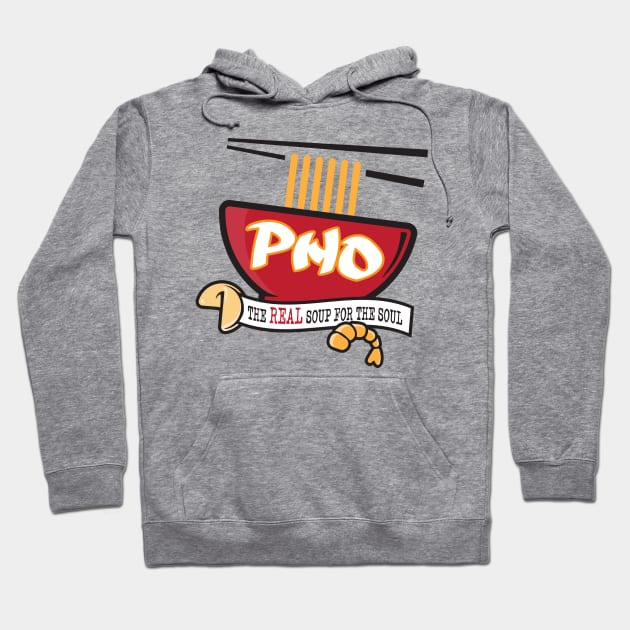 Pho The Real Soup for the Soul! Hoodie by one-mouse